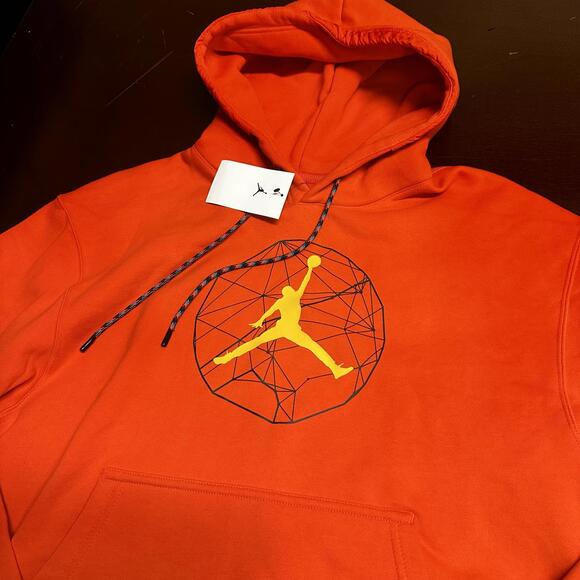 Nike Men's Jordan Essentials Mountainside Fleece Lined Hoodie Red L DC9727-673 - Picture 4 of 4